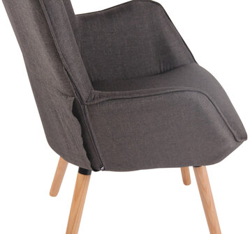 Lounger Oshfard Stof Grijs,natura