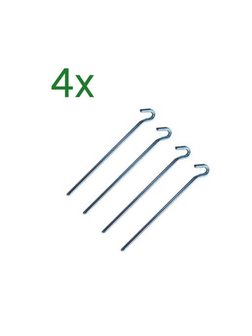 Grondpinnen 30cm 4er Set,silber, 