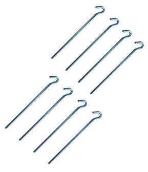 Grondpinnen 30cm 8er Set,silber, 