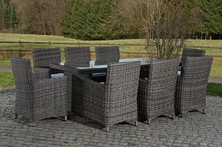 Dining Tuinset FONTANA XL Grijs-meliert,CremeWit