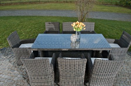 Dining Tuinset FONTANA XL Grijs-meliert,CremeWit