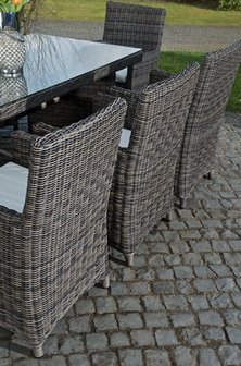 Dining Tuinset FONTANA XL Grijs-meliert,CremeWit