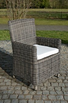 Wicker Stoel Fantano Grijs-meliert,CremeWit