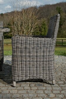 Wicker Stoel Fantano Grijs-meliert,CremeWit