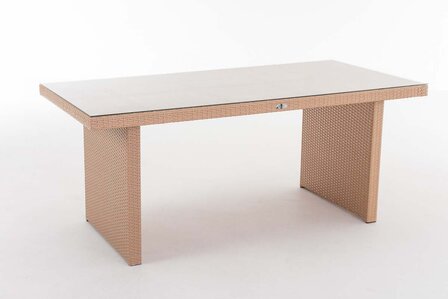 Poly Roodan tafel Ovignan sand,180 cm