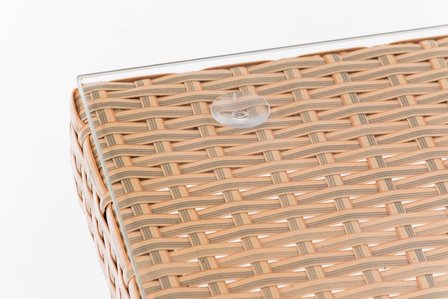 Poly Roodan tafel Ovignan sand,180 cm