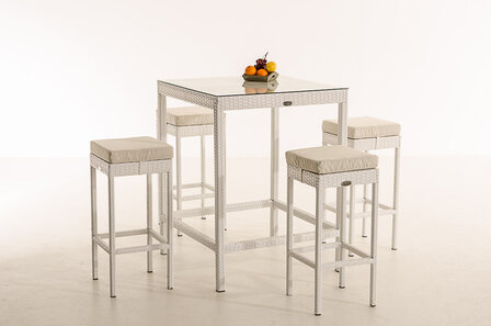 Tuin Barset Wicker Ilei Wit,CremeWit