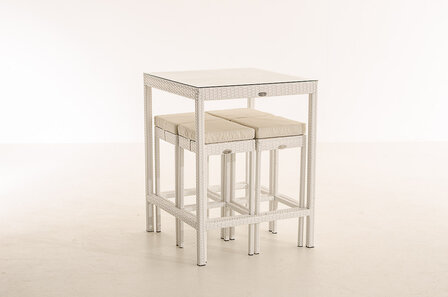 Tuin Barset Wicker Ilei Wit,CremeWit