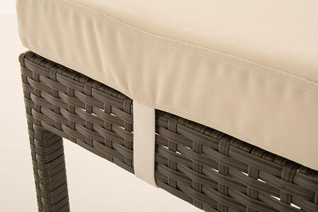 Tuin Barset Wicker Ilei Grijs,CremeWit