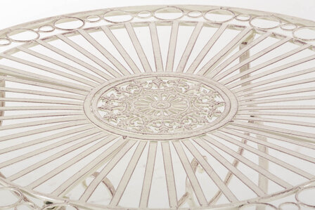 IJzeren tafel Andri antik-Creme