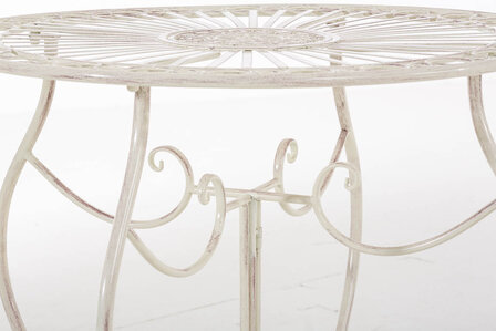 IJzeren tafel Andri antik-Creme