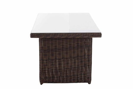 Wicker tafel Fantano Bruin-meliert