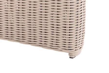 Wicker tafel Fantano XL perlWit