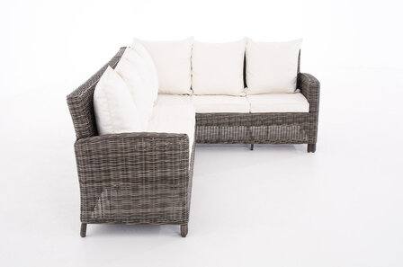 Lounge Dining Set Menire 5mm Grijs-meliert,CremeWit