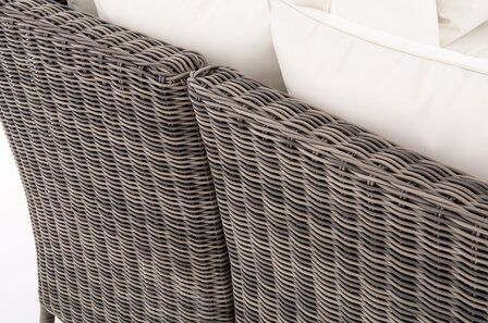 Lounge Dining Set Menire 5mm Grijs-meliert,CremeWit