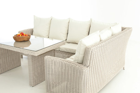 Lounge Dining Set Menire 5mm perlWit,CremeWit