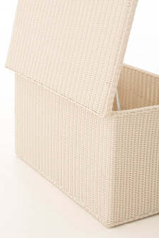 Luxe Kussenbox 5mm perlWit,XL