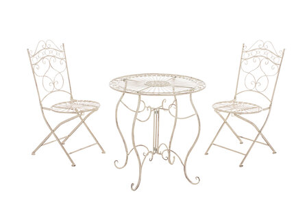 Bistro set Andri antik-Creme
