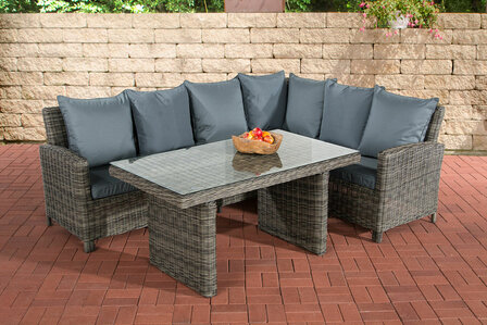 Lounge Dining Set Menire 5mm Grijs-meliert,eisenGrijs