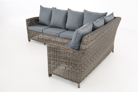 Lounge Dining Set Menire 5mm Grijs-meliert,eisenGrijs