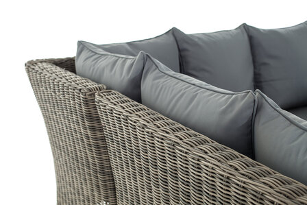 Lounge Dining Set Menire 5mm Grijs-meliert,eisenGrijs