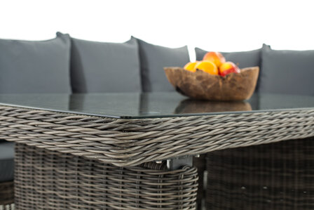 Lounge Dining Set Menire 5mm Grijs-meliert,eisenGrijs