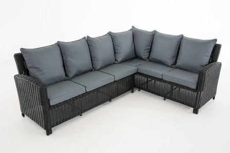 Lounge Dining Set Menire 5mm Zwart,eisenGrijs