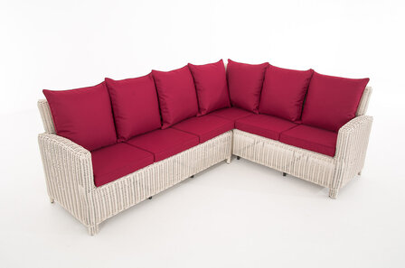 Lounge Dining Set Menire 5mm perlWit,rubinRood