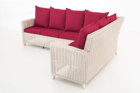 Lounge Dining Set Menire 5mm perlWit,rubinRood