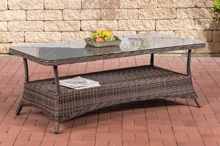 Loungetafel Pandora 5mm Bruin-meliert,160x80 cm