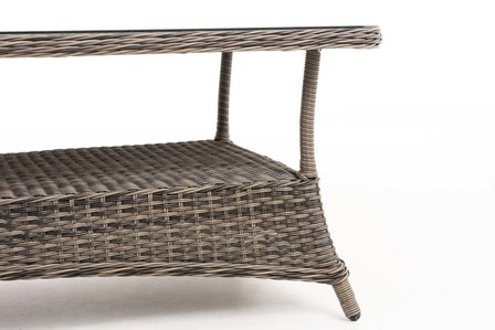 Loungetafel Pandora 5mm Grijs-meliert,160x80 cm