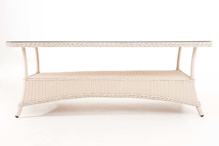 Loungetafel Pandora 5mm perlWit,160x80 cm
