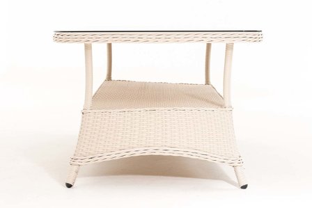 Loungetafel Pandora 5mm perlWit,160x80 cm