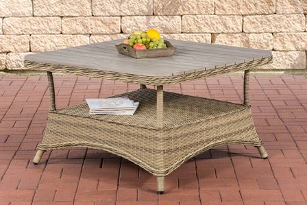 Loungetafel Pindiri WPC 5mm natura,100x100 cm, 