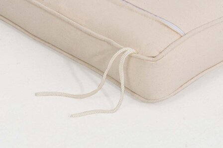 Kussen voor nostalgie banken 103x46x7 cm 126x43x7 cm, Creme