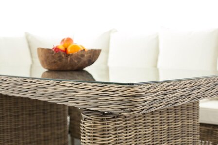 Lounge Dining Set Bormee 5mm natura,CremeWit