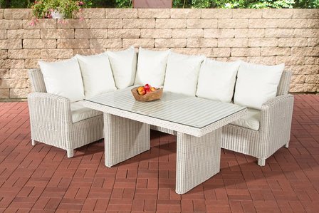 Lounge Dining Set Bormee 5mm perlWit,CremeWit
