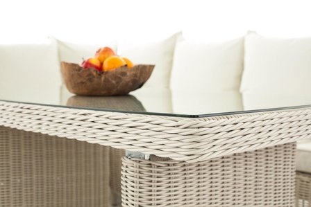 Lounge Dining Set Bormee 5mm perlWit,CremeWit