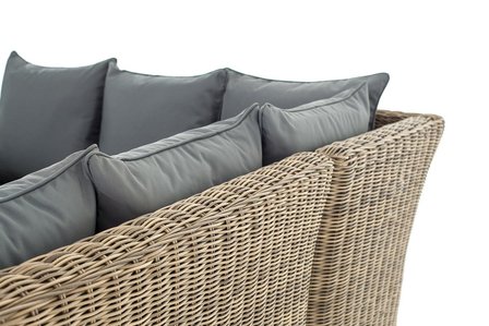 Lounge Dining Set Bormee 5mm natura,eisenGrijs