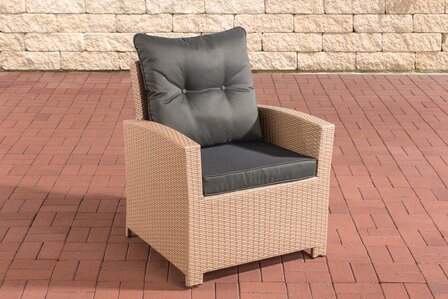 PolyRoodan fauteuil Fosoli sand,anthrazit