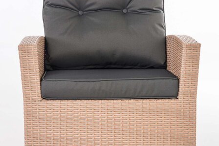 PolyRoodan fauteuil Fosoli sand,anthrazit