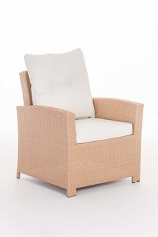 PolyRoodan fauteuil Fosoli sand,CremeWit