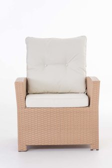 PolyRoodan fauteuil Fosoli sand,CremeWit