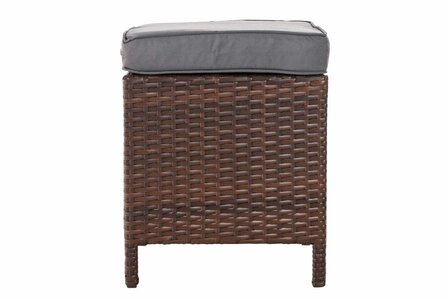 Hocker Volati Bruin-meliert,eisenGrijs