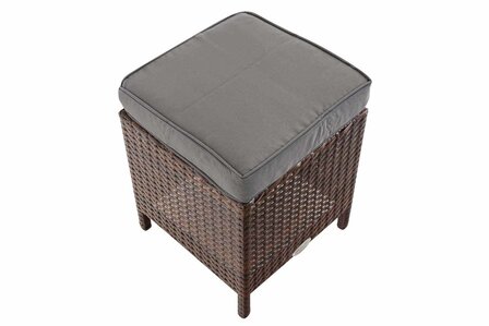 Hocker Volati Bruin-meliert,eisenGrijs
