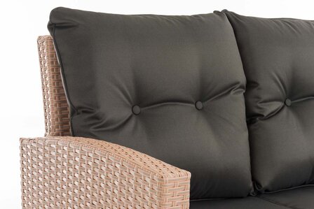 Lounge Dining Set Bormee sand,anthrazit, 