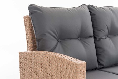 Lounge Dining Set Bormee sand,eisenGrijs