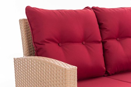 Lounge Dining Set Bormee sand,rubinRood