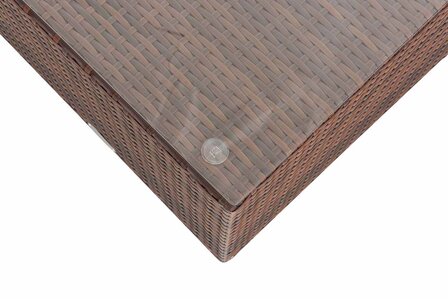 Poly-Roodan loungeset Lebire, 1,25 mm Bruin-meliert,eisenGrijs