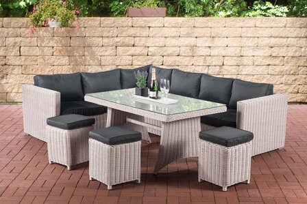 Tuinset Sirini 5 mm perlWit,anthrazit